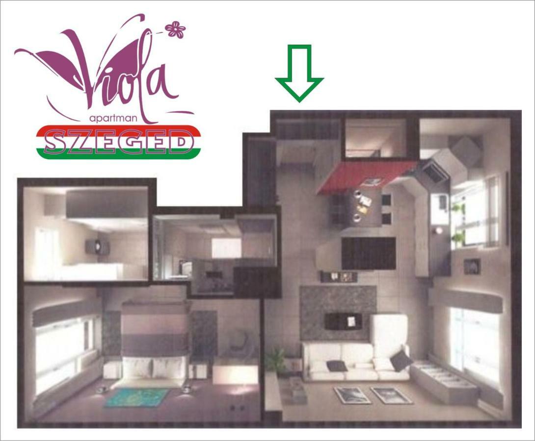 Viola Apartman With Infra Sauna Apartamento Szeged Exterior foto